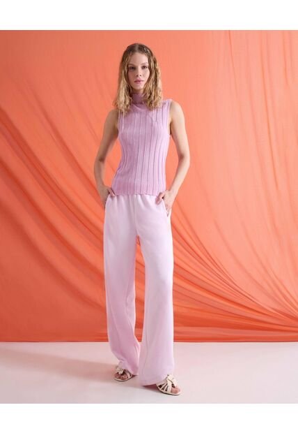Pantalón  Para Mujer Moda Color Rosa Marca Seven Seven #28078560