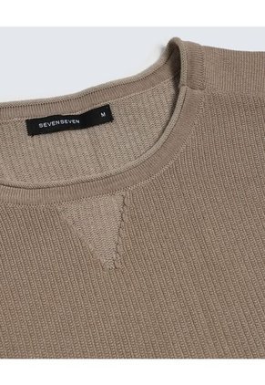 Camiseta Para Hombre Manga Corta Color Avena Marca Seven Seven #45092534