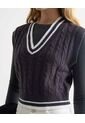 Camiseta Para Mujer Manga Sisa Cuello V Color Gris Marca Seven Seven #28096315 de Seven Seven