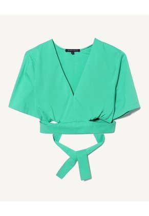 Blusa Para Mujer Manga Corta Color Verde Marca Seven Seven #28123756