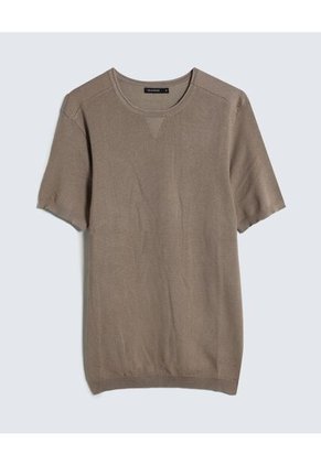 Camiseta Para Hombre Manga Corta Color Avena Marca Seven Seven #45092534