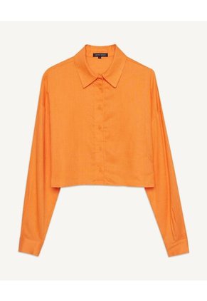 Blusa  Para Mujer Manga Larga Color Mandarina Marca Seven Seven #28123826