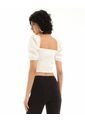 Blusa  Para Mujer Manga Corta Color Crudo Marca Seven Seven #28123719 de Seven Seven