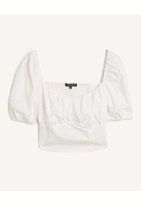 Blusa Para Mujer Manga Corta Color Crudo Marca Seven Seven #28123719