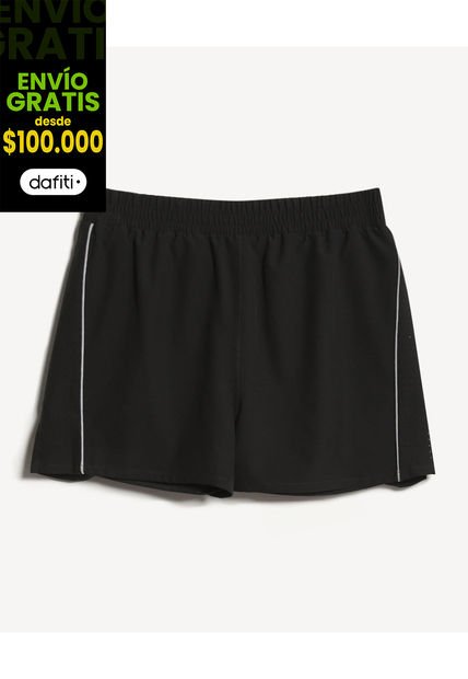 Short Para Mujer Multiusos Plano Color Negro Marca Seven Seven #28191070