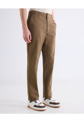 Pantalón Chino Regular  Para Hombre Camel Seven Seven