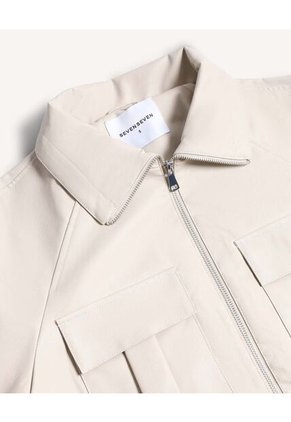 Chaqueta Para Mujer Pu Color Marfil Marca Seven Seven #28080996