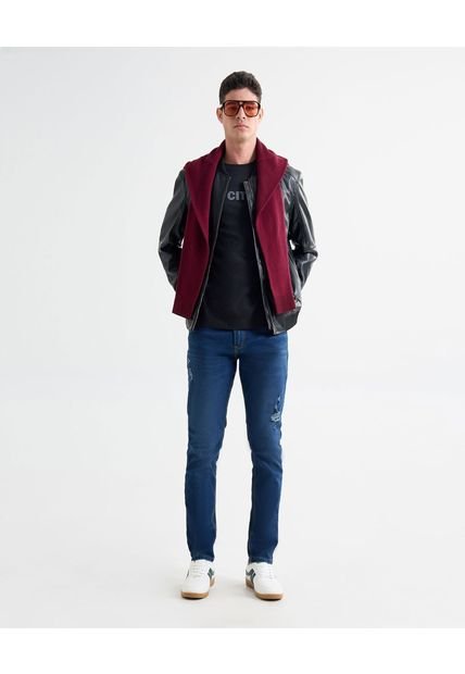 Jean Para Hombre Slim Color Azul Marca Seven Seven #45160603