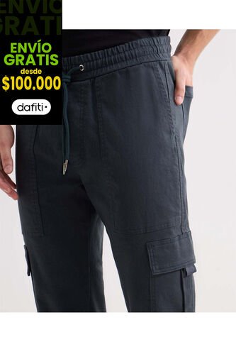 Jogger Cargo  Para Hombre Gris Seven Seven Seven Seven