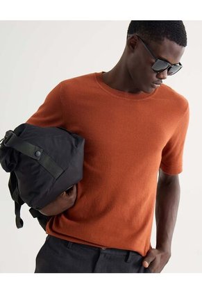 Camiseta Para Hombre Manga Corta Cuello Redondo Color Naranja Marca Seven Seven #45092702