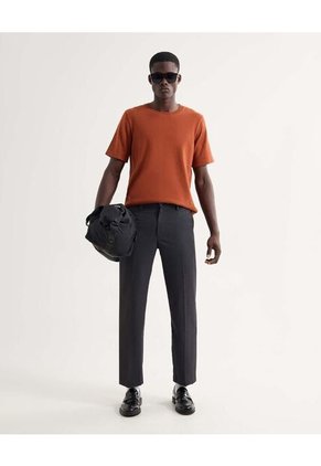 Camiseta Para Hombre Manga Corta Cuello Redondo Color Naranja Marca Seven Seven #45092702