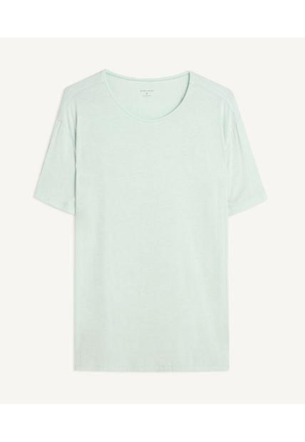 Camiseta Manga Corta Hombre Seven Viscosa Azul 45092066-60291