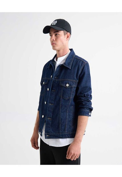 Chaqueta Para Hombre Trucker Color Azul Marca Seven Seven #45080465