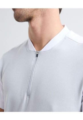 Polo Para Hombre Cuello Mao Color Gris Claro Marca Seven Seven #45110852