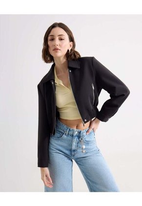 Chaqueta Para Mujer Bomber Color Negro Marca Seven Seven #28080982