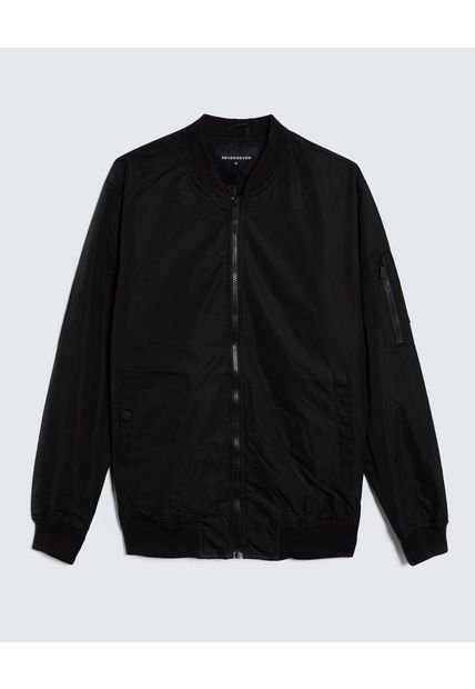 Chaqueta Para Hombre Bomber Color Negro Marca Seven Seven #45080442
