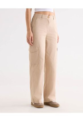 Pantalón Para Mujer Moda Color Crema Marca Seven Seven #28071919