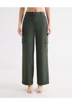 Pantalón Para Mujer Moda Color Verde Marca Seven Seven #28071920