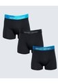 Pack X 3 Bóxer Corto X3 Para Hombre Negro Seven Seven de Seven Seven