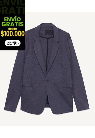 Blazer Desestructurado Con Botón   Para Hombre Negro Seven Seven Seven Seven