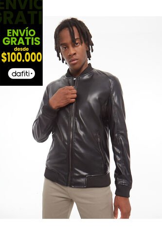 Chaqueta Para Hombre Bomber Color Negro Marca Seven Seven #45080377 Seven Seven