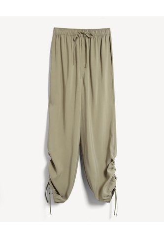 Pantalón Parachute Con Fruncido Lateral  Para Mujer Verde Seven Seven Seven Seven