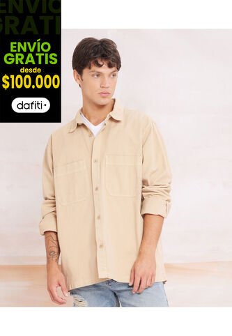 Sobrecamisa En Dril   Para Hombre Camel Seven Seven Seven Seven