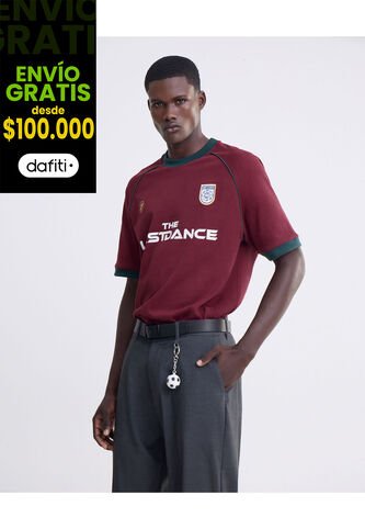 Camiseta Screen Regular  Para Hombre Vino Seven Seven Seven Seven