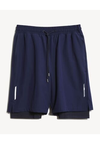 Bermuda Para Hombre Deportiva Largo Color Azul Marca Seven Seven #45100702 Seven Seven