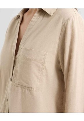 Blusa Para Mujer Manga Larga Color Beige Marca Seven Seven #28124018