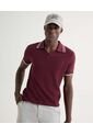 Polo Para Hombre Cuello Tejido  Color Vino Marca Seven Seven #45110874 de Seven Seven