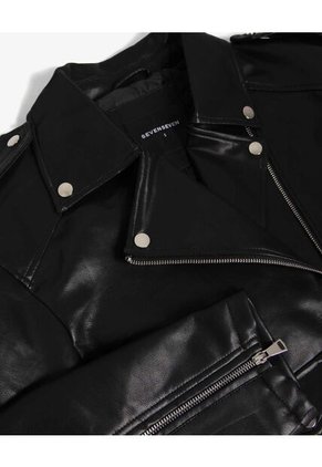 Chaqueta Para Mujer Pu Color Negro Marca Seven Seven #28080991