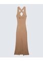 Vestido Para Mujer Manga Sisa Color Camel Marca Seven Seven #28171317 de Seven Seven