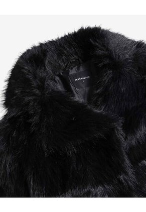 Chaqueta Para Mujer Abrigo Color Negro Marca Seven Seven #28080995