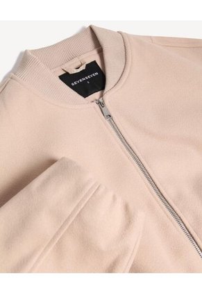 Chaqueta Para Mujer Bomber Color Arena Marca Seven Seven #28080994