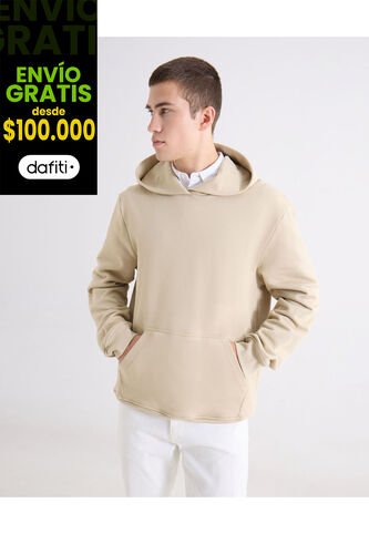 Hoodie Regular Básico  Para Hombre Verde Seven Seven Seven Seven