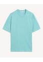 Camiseta Texturizada Manga Corta  Para Hombre Celeste Seven Seven de Seven Seven