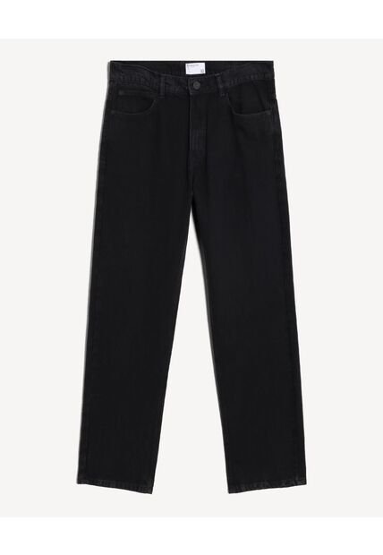 Jean Straight Negro  Para Hombre Negro Seven Seven