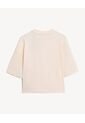 Camiseta Oversize Sweet Print  Para Mujer Beige Seven Seven de Seven Seven
