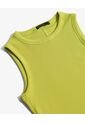 Camiseta Ajustada En Rib  Para Mujer Amarillo Seven Seven de Seven Seven