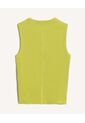 Camiseta Ajustada En Rib  Para Mujer Amarillo Seven Seven de Seven Seven