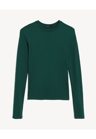 Camiseta Manga Larga Básica  Para Mujer Verde Seven Seven Seven Seven