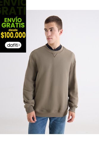 Buzo Regular Cuello V  Para Hombre Verde Seven Seven Seven Seven