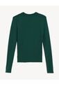 Camiseta Manga Larga Básica  Para Mujer Verde Seven Seven de Seven Seven