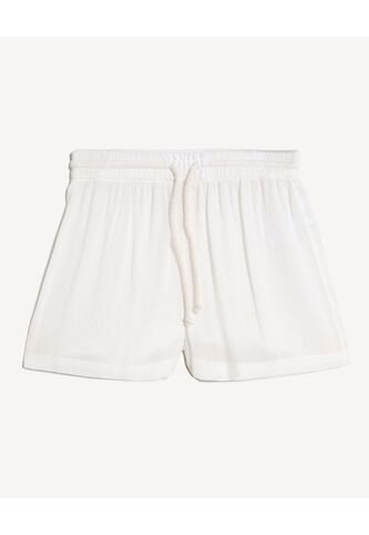 Short Amplio Encauchado  Para Mujer Hueso Seven Seven Seven Seven