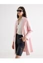 Abrigo De Paño  Para Mujer Rosa Seven Seven de Seven Seven