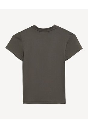 Camiseta Basica Slim Fit  Para Mujer Gris Seven Seven
