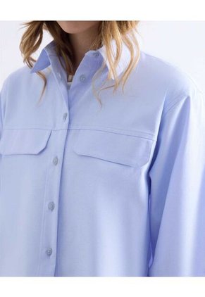 Blusa  Para Mujer Manga 3/4 Color Azul Marca Seven Seven #28124126