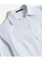 Blusa Camisera Popelina Soft  Para Mujer Celeste Seven Seven de Seven Seven