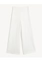 Pantalón Fluido Silueta Amplia  Para Mujer Hueso Seven Seven de Seven Seven